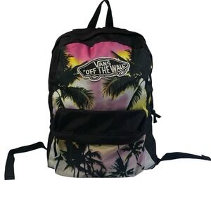 Vans Off The Wall Palm Print Backpack Tropical Sunset Backpack